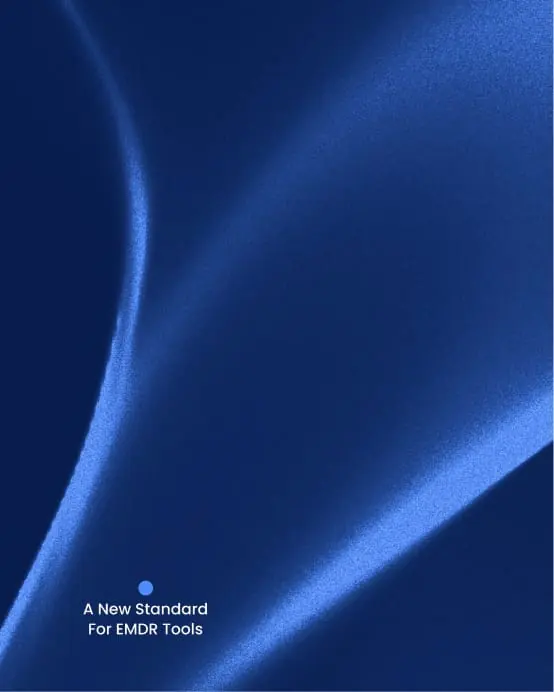 iMotion cover - blue silk folds, A New Standard For EMDR Tools