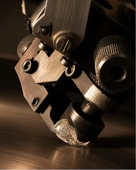 Macro photograph of a jeweller's steel tooling