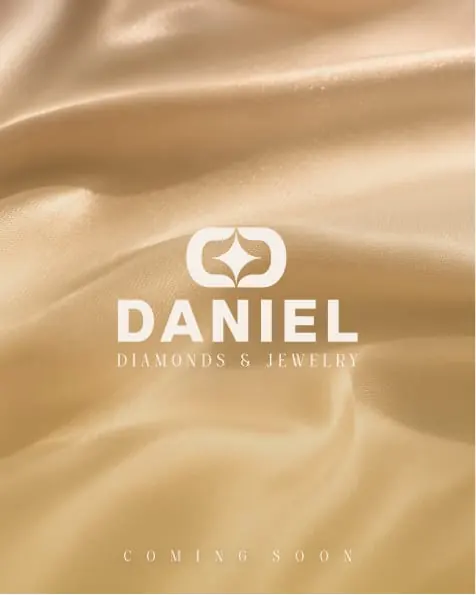 Daniel Diamonds & Jewelry, Coming Soon, on cream silk