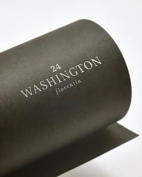 Rolled matte paper printed 24 Washington, Florentin