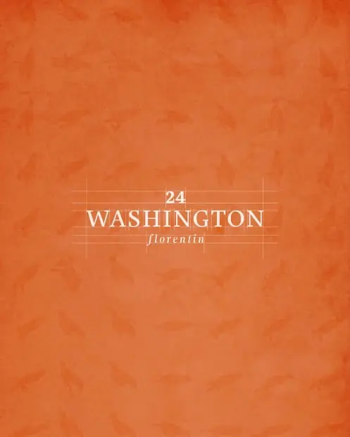24 Washington, Florentin cover in flat orange