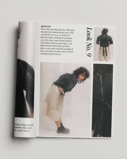 Fashion magazine spread, Look No. 9